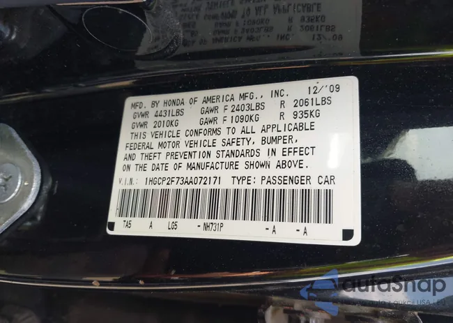 1HGCP2F73AA072171: 42962239