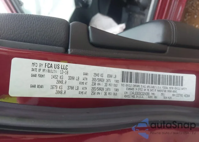 1C4RJEBG5KC624289: 42962256