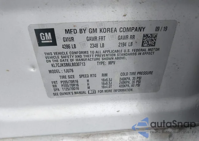 KL7CJKSB6LB030713: 42963486