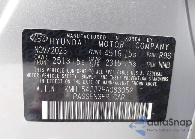 KMHL54JJ7PA083052: 42963665