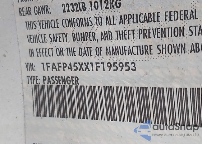 1FAFP45XX1F195953: 42963681