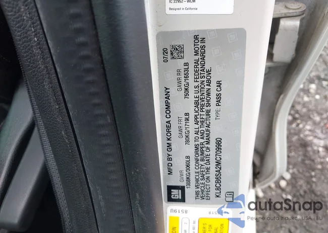 KL8CB6SA2MC709980: 42963933