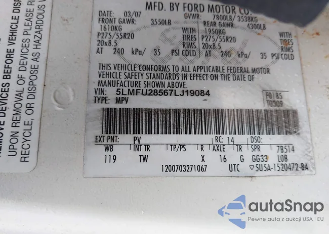 5LMFU28567LJ19084: 42963982