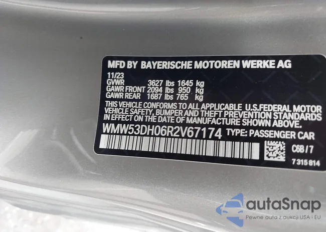 WMW53DH06R2V67174: 42963024