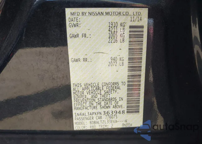 1N4AL3APXFN363948: 42965414