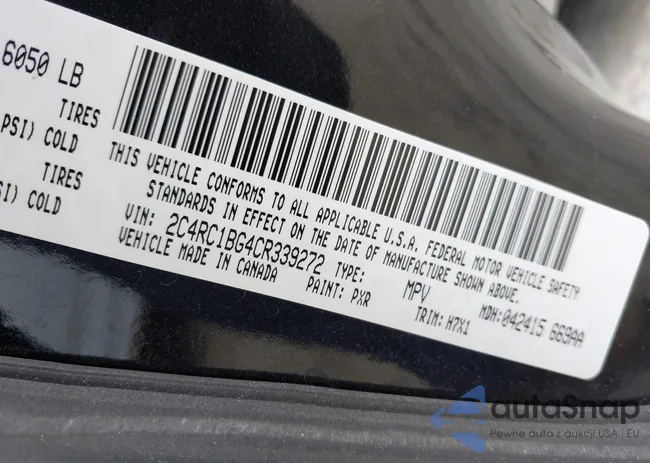 2C4RC1BG4CR339272: 42965423