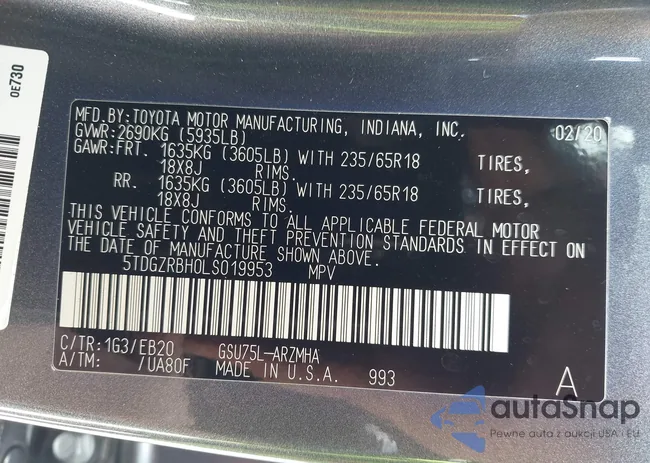 5TDGZRBH0LS019953: 42965587