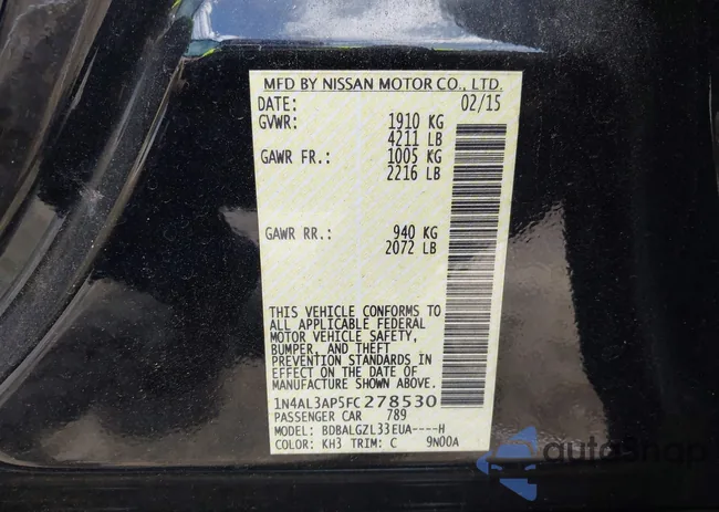 1N4AL3AP5FC278530: 42965623