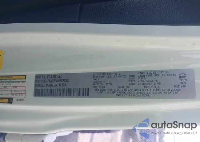 1C6HJTAG5ML602028: 42965638