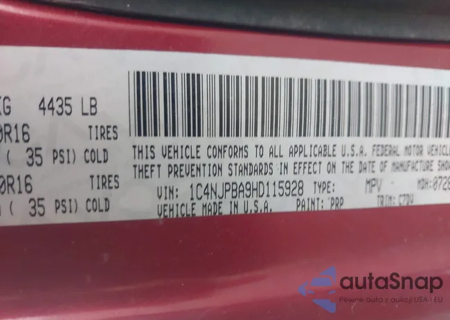 1C4NJPBA9HD115928: 42965707