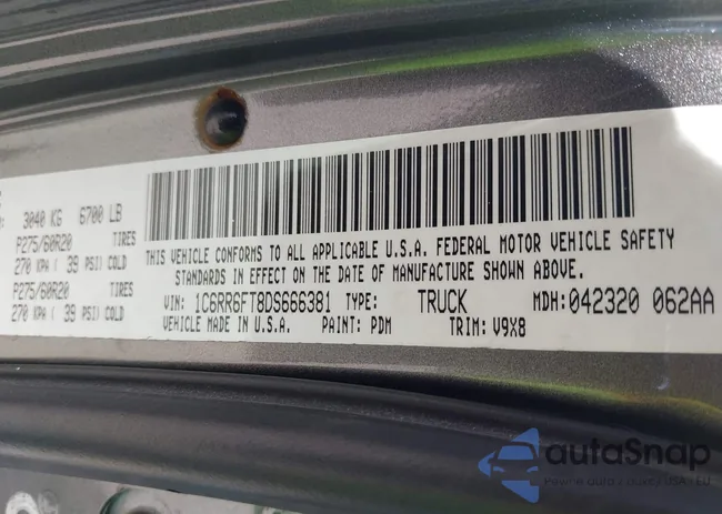 1C6RR6FT8DS666381: 42965764