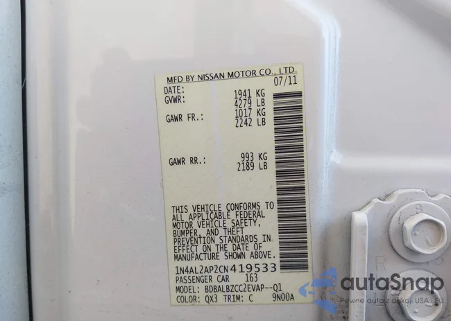 1N4AL2AP2CN419533: 42965807