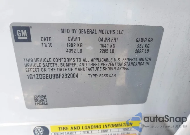 1G1ZD5EU8BF232004: 42965032