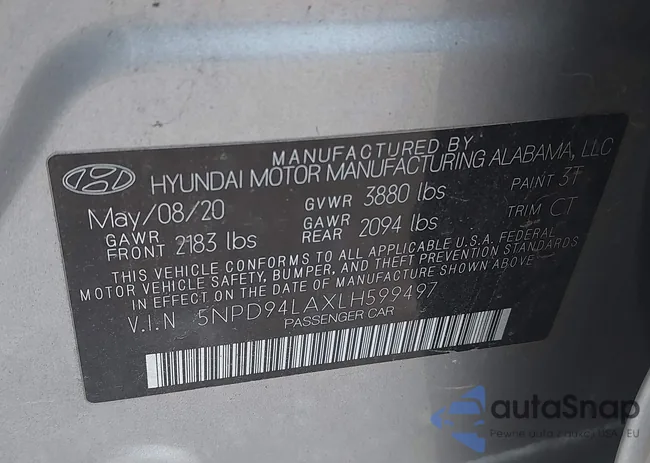 5NPD94LAXLH599497: 42965044