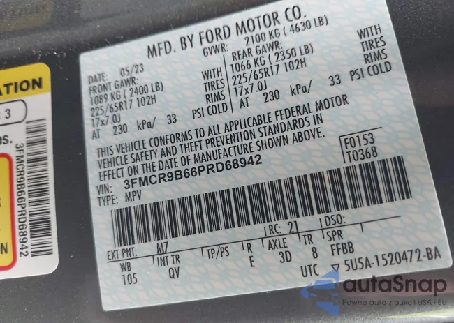 3FMCR9B66PRD68942: 42965162