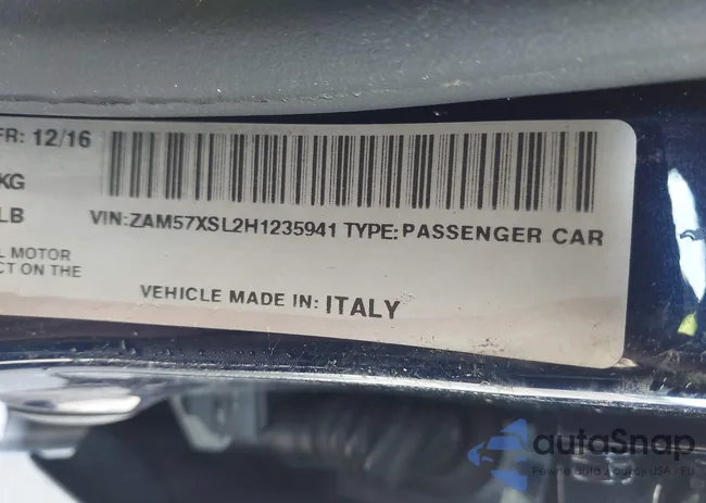 ZAM57XSL2H1235941: 42965167