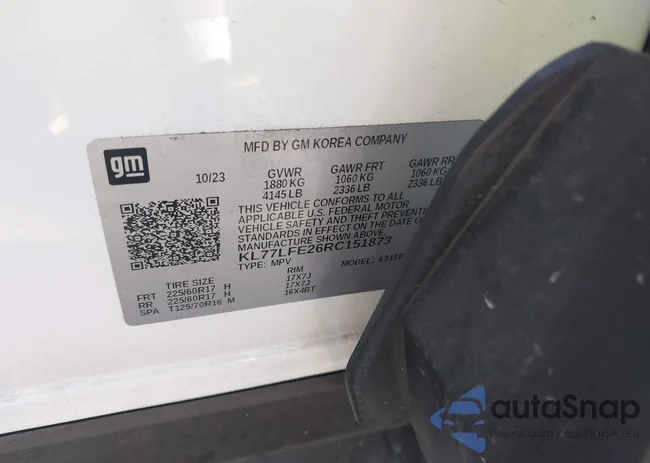 KL77LFE26RC151873: 42965326