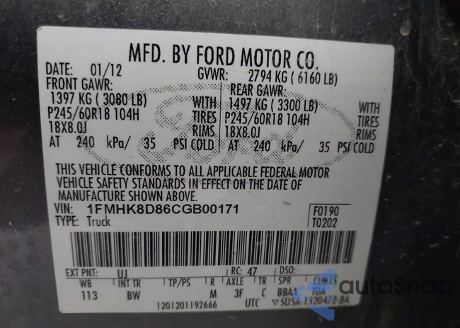 1FMHK8D86CGB00171: 42965347