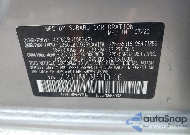 JF2GTHMC7M8210516: 42965994