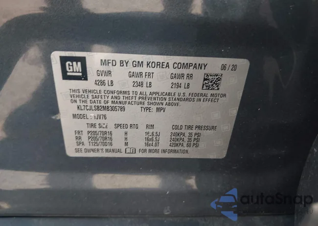 KL7CJLSB2MB305789: 42966133