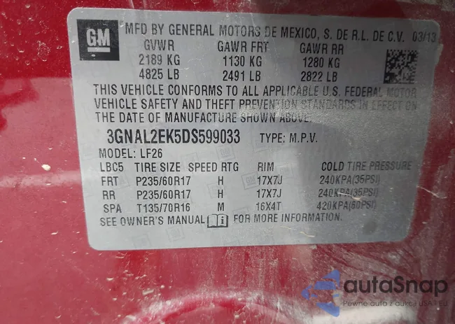 3GNAL2EK5DS599033: 42966304