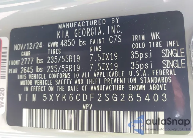 5XYK6CDF2SG285403: 42966324