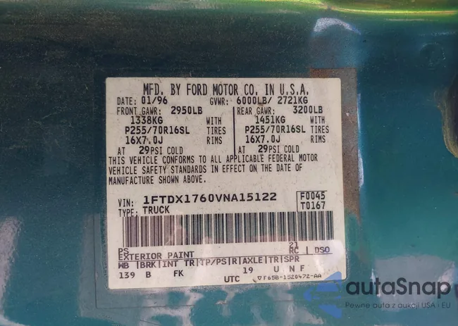 1FTDX1760VNA15122: 42967414