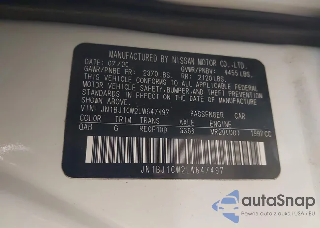 JN1BJ1CW2LW647497: 42967455