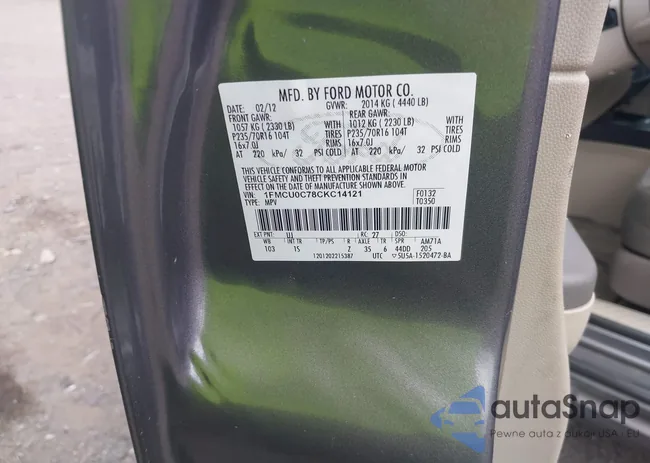 1FMCU0C78CKC14121: 42967471