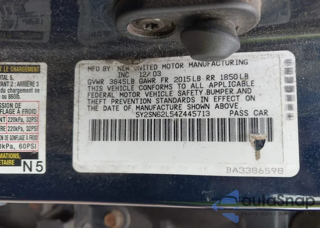 5Y2SN62L54Z445713: 42967644