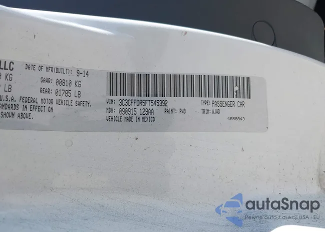 3C3CFFDR5FT545392: 42967821