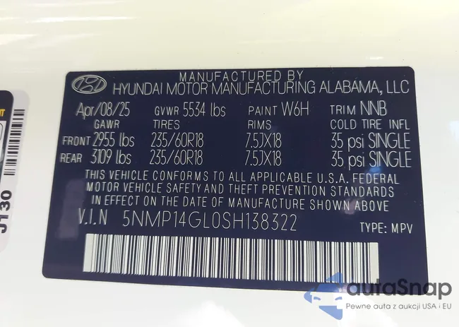 5NMP14GL0SH138322: 42967049