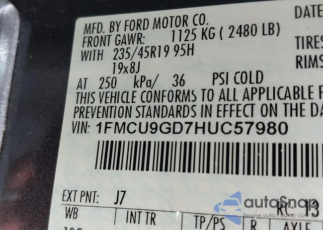 1FMCU9GD7HUC57980: 42967091