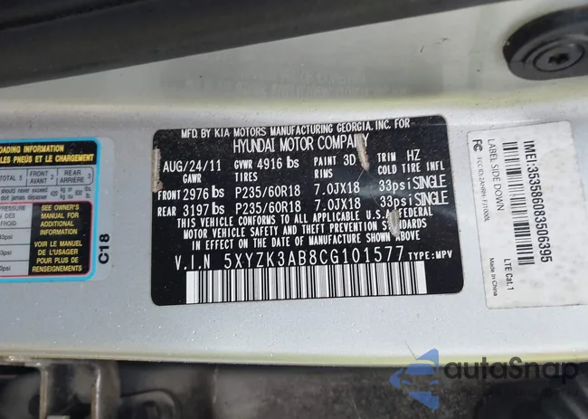 5XYZK3AB8CG101577: 42967212