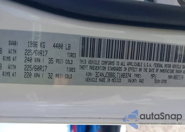 3C4NJCBB6LT108374: 42968422