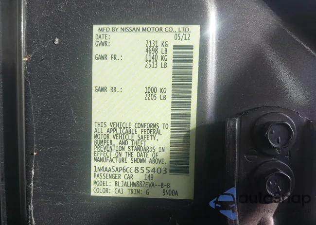 1N4AA5AP6CC855403: 42968503