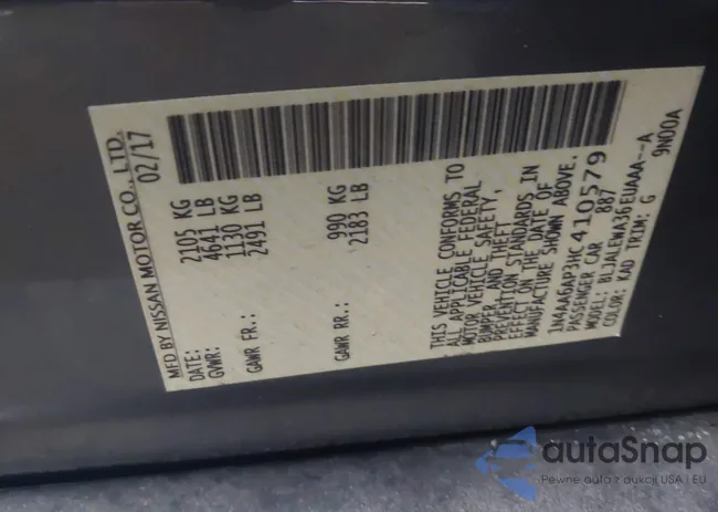 1N4AA6AP3HC410579: 42968974