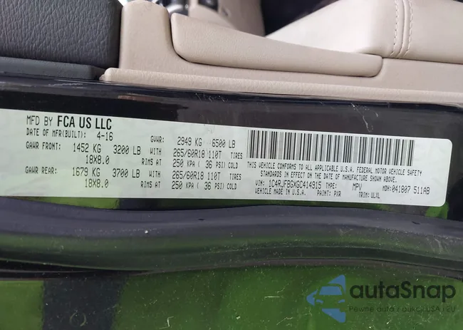 1C4RJFBGXGC414915: 42968177