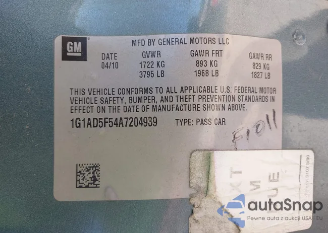 1G1AD5F54A7204939: 42969380