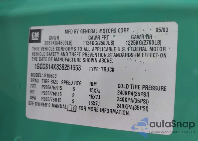 1GCCS14X838251553: 42969470