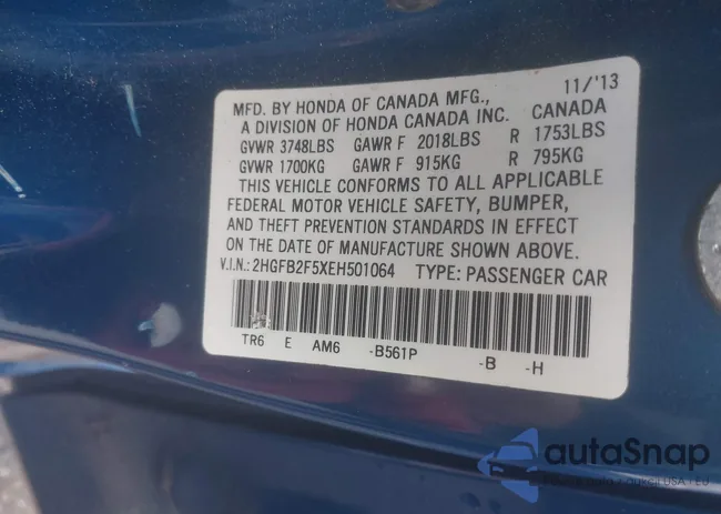 2HGFB2F5XEH501064: 42969490