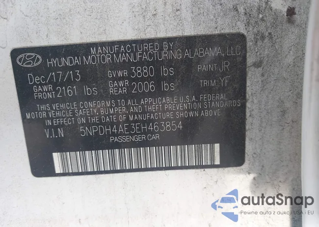 5NPDH4AE3EH463854: 42969513