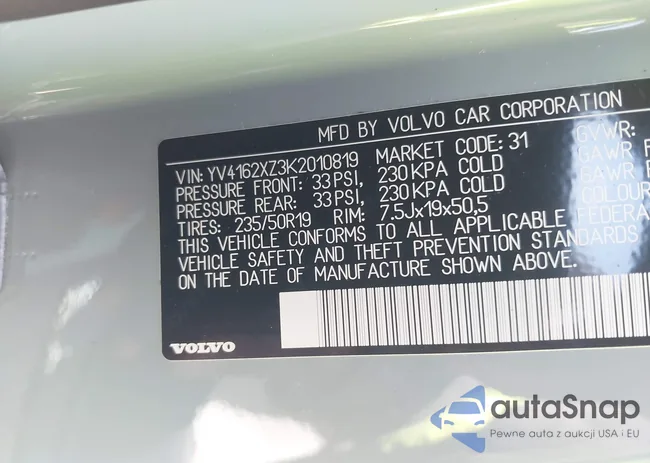 YV4162XZ3K2010819: 42969761