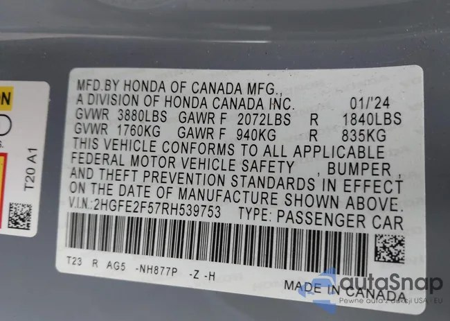 2HGFE2F57RH539753: 42969898