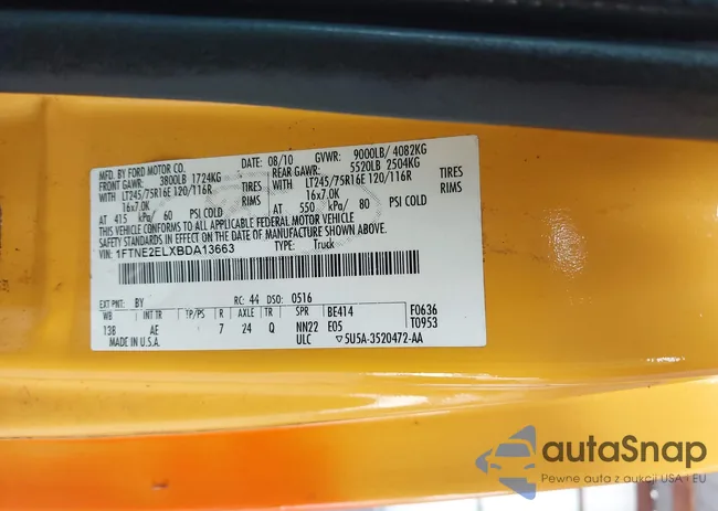 1FTNE2ELXBDA13663: 42969068