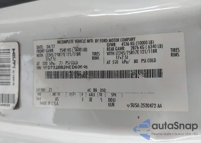 1FD7X2B62HED60646: 42969143