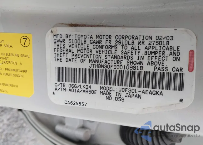 JTHBN30F930109818: 42969213