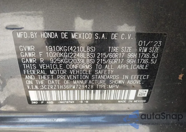 3CZRZ1H36PM729428: 42969228