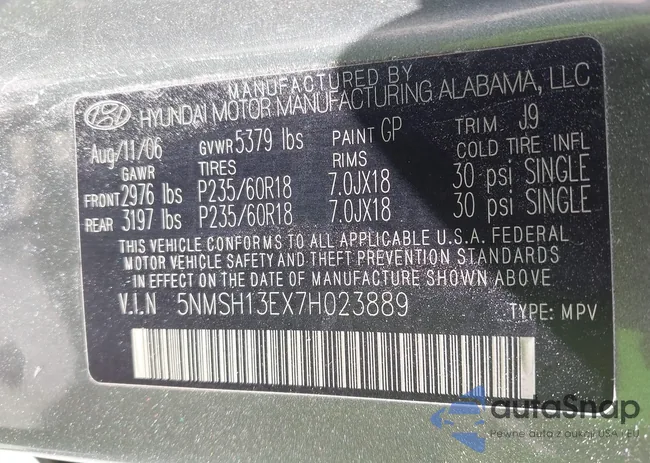 5NMSH13EX7H023889: 42969311