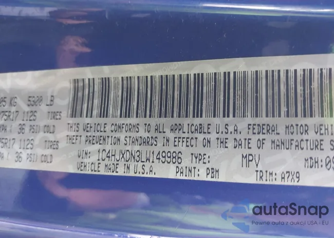 1C4HJXDN3LW149986: 42970674